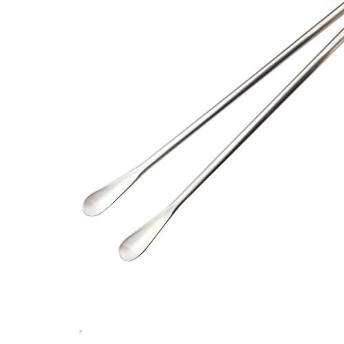 Matte Long Handle Spoon Cocktail Mixing Stirring Spoons Iced Tea Coffee Spoons with 8.6 inch Long Handle Brushed SUS304 Stainless Steel (6 Count)