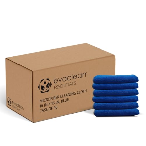 Essentials Premium Microfiber Cleaning Cloth 16"x16" (96 Count)