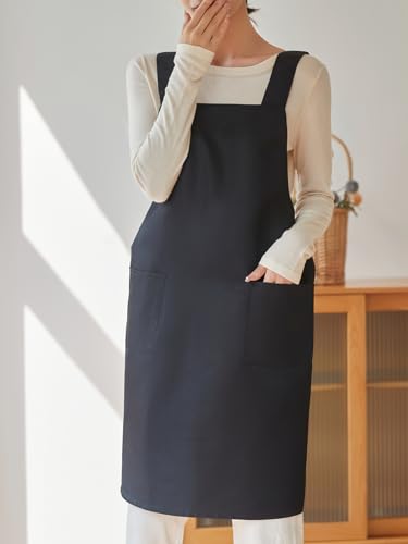 Kitchen Chef Aprons for Men Women Work Apron with 2 Pockets