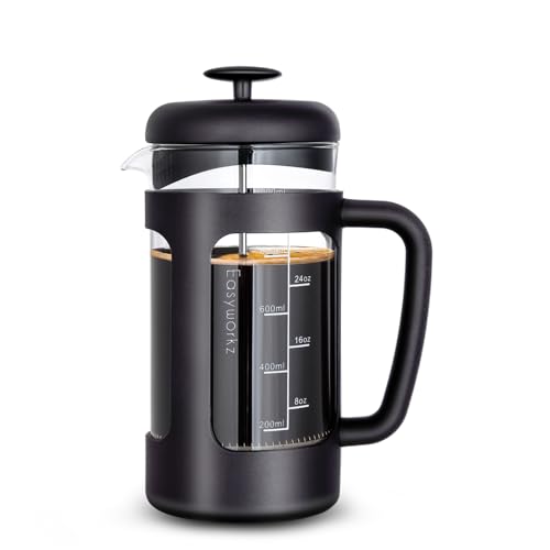 French Press 34 oz Coffee Tea Maker with Borosilicate Glass