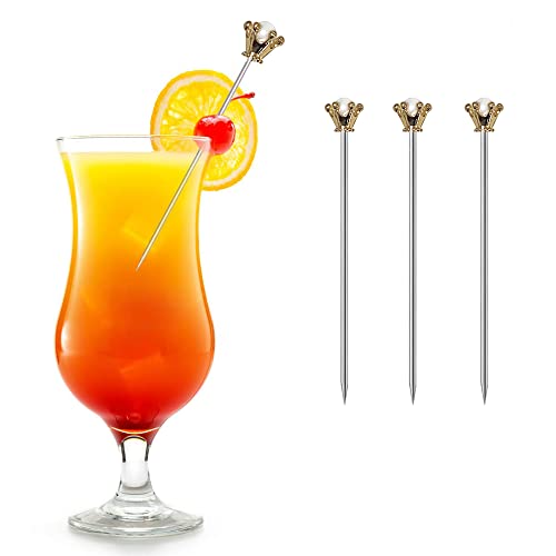 Stainless Steel Cocktail Picks Crown (8 Count)