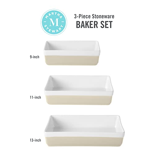 3 Piece Oven to Table Stoneware Bakeware Set