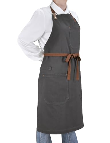 Chef Apron for Men Women with Pockets