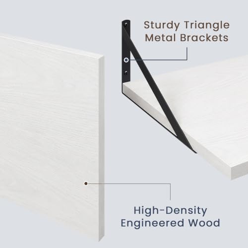 Wall Mounted Floating Shelves Set of 2 (2 Count)