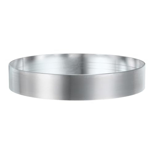 Round Cake Ring 4.33 x 1 Inch Seamless Stainless Steel Pastry Mousse Dessert Ring Mirror Coating for Baking Cooking English Muffins Crumpet Making Tool