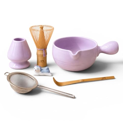 HAPPY PATH & CO Patented Matcha Bowl Set with Handle & Spout