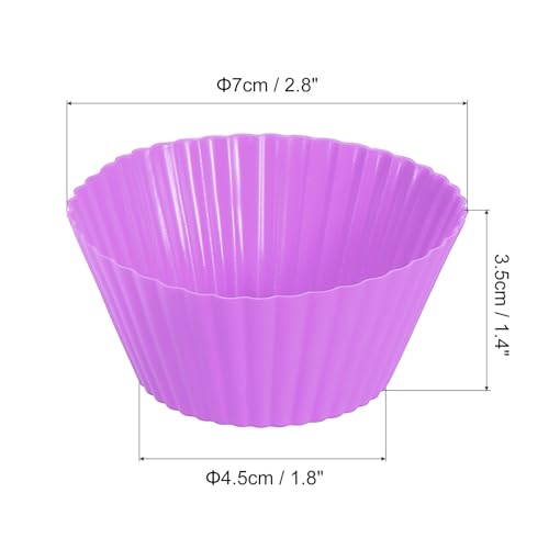 42Pcs Silicone Cupcake Liners (42 Count)