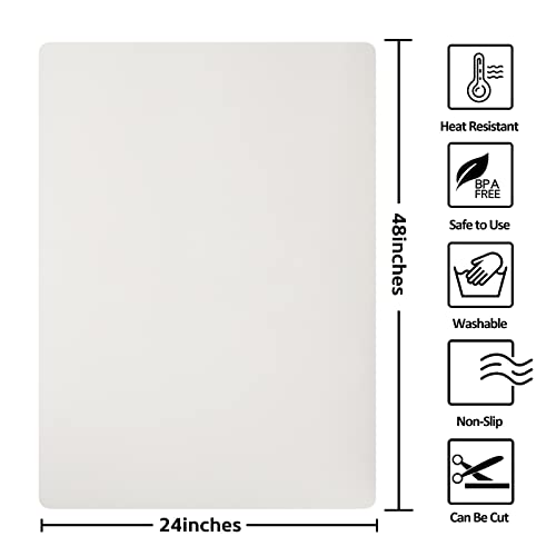 Silicone Mat Heat Resistant Mats for Countertop (48 Count)
