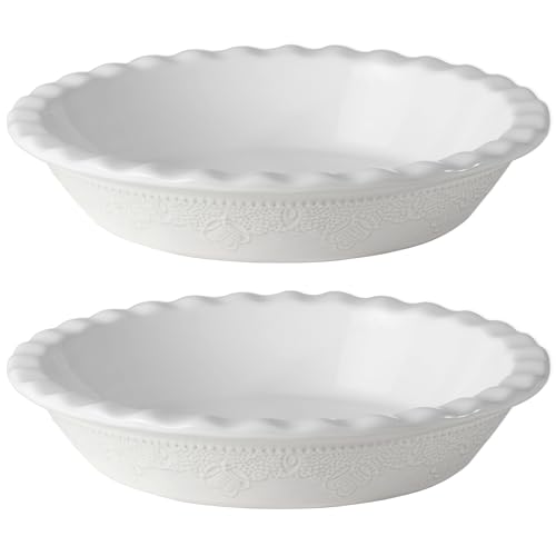 Pie Pan 9 Inch Ceramic Pie Dish (2 Count)