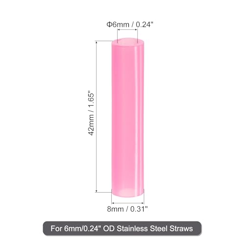 20Pcs Silicone Straw Tips (20 Count)