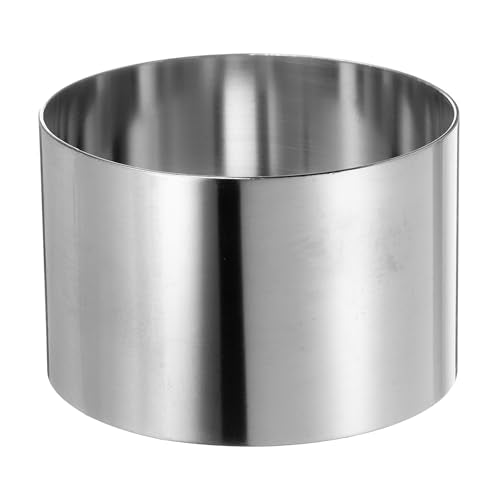 Round Cake Ring 3 x 2 Inch Seamless Stainless Steel Pastry Mousse Dessert Ring Mirror Coating for Baking Cooking Making Tool