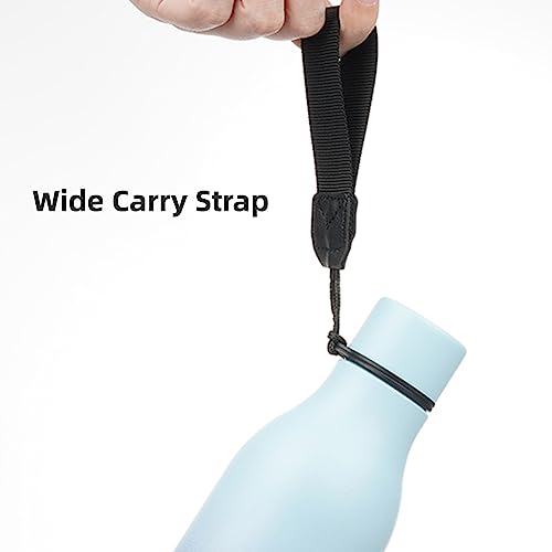 18 oz Insulated Stainless Steel Metal Water Bottle with Strap