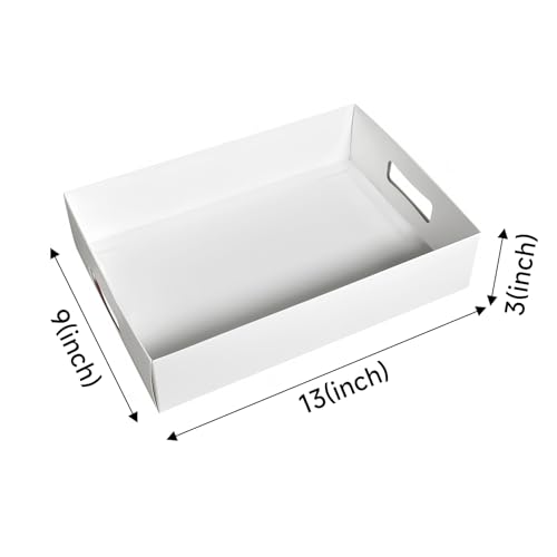 12 Pack 13" X 9" X 3" White Blyss Cookie Crate (12 Count)