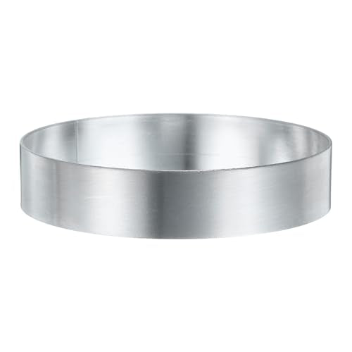 Round Cake Ring 3.54 x 1 Inch Seamless Stainless Steel Pastry Mousse Dessert Ring Mirror Coating for Baking Cooking English Muffins Crumpet Making Tool