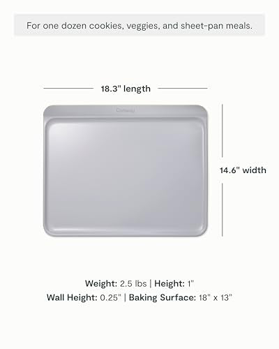 Non Stick Ceramic Baking Sheet Trio and Cookie Sheet Set (4 Count)