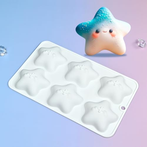 Cute Star Cartoon Shaped Dessert Mousse Molds 3d Silicone Cake Mold Muffin Pan Baking Tools For Cakes Decorating Supplies