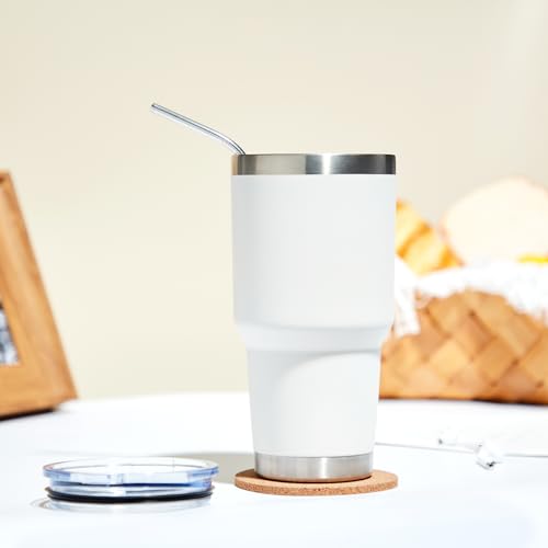 30oz Insulated Tumbler With Lids and Straws (8 Count)