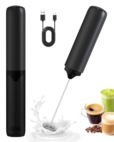 Electric Milk Frother Handheld Foam Maker