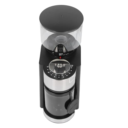 Home Kitchen Steel Blades Coffee Grinder with 25 Grind Setting Blower for Pot Siphon Pot French Press Pour Over Pot Coffee Bean Grinder 150W Electric Burr