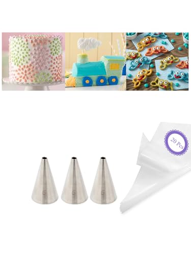 5 Piping Tip Set with 20 Bags (23 Count)
