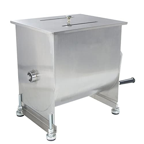 CMI Commercial Stainless Steel Manual Meat Mixers with lid