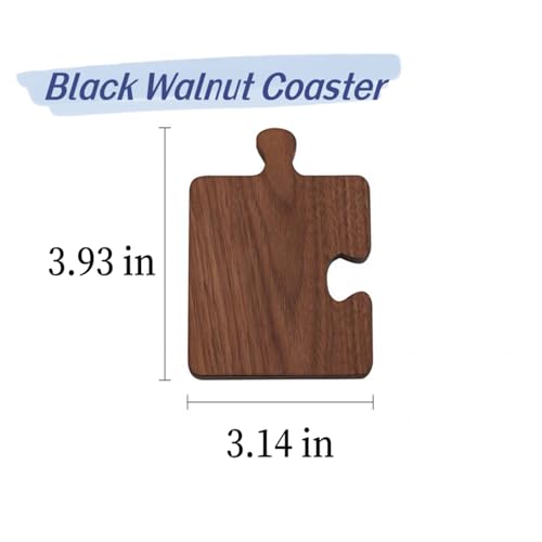 Wood Coasters Table Walnut Coaster Set of 4 Wooden Coaster Set (4 Count)