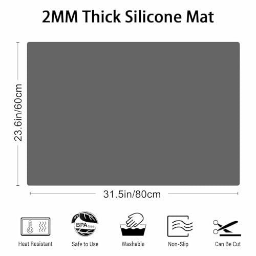 2MM Thick Silicone Countertop Mat