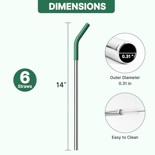 Metal Straws Reusable for 40 oz Stanley