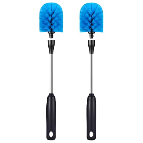 Stainless Steel Bottle Brush with Replaceable Head (2 Count)