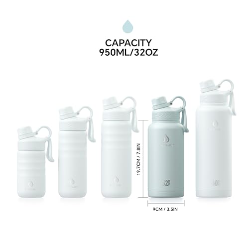 Insulated Stainless Steel Water Bottle with 2 Leak