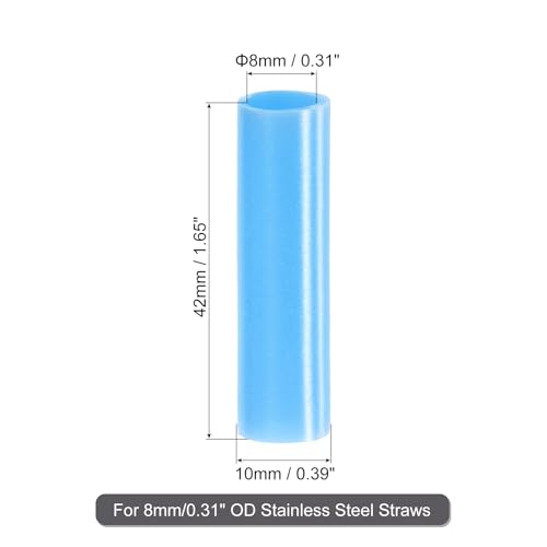 20Pcs Silicone Straw Tips (20 Count)