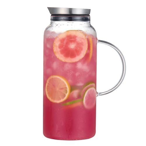 68 Ounces Glass Pitcher with Lid