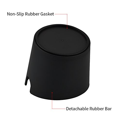 Coffee Knock Box 4.8 Inch Barista Style Knock Box With Removable Bar