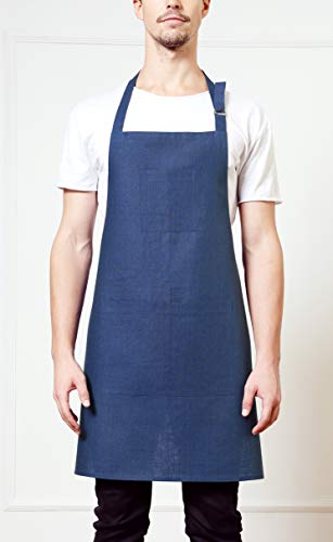 100% Pure Linen Kitchen Apron