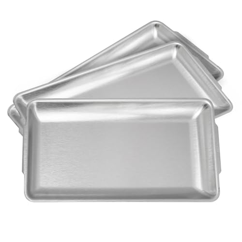 3Pcs 304 Stainless Steel Food Serving Tray
