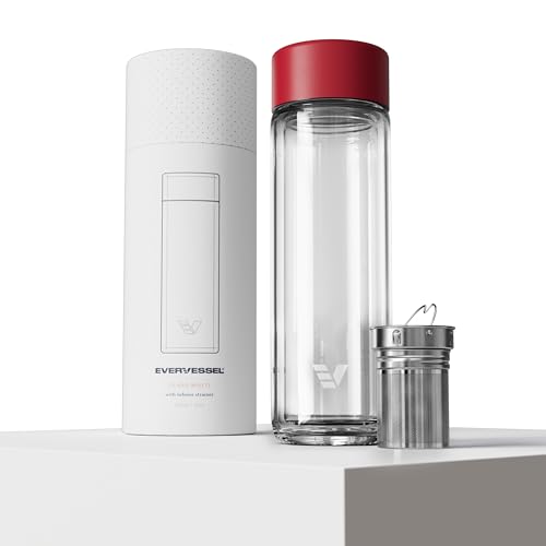 Glass Multi Tea Infuser Bottle 14oz