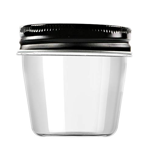 4 oz Plastic Small Mason Jars and Small Plastic Jars with Lids (20 Count)