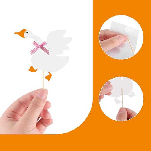 12PCS Silly Goose Cupcake Toppers