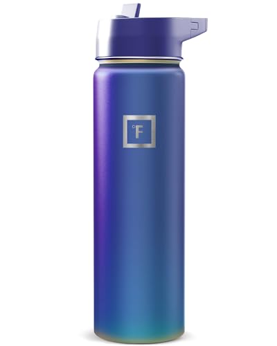 24 oz Wide Mouth Water Bottle with Straw