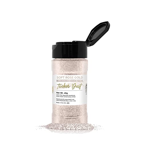 Soft Rose Gold Edible Glitter