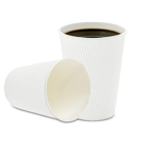 12 Ounce Double Wall Disposable Coffee Cups (500 Count)