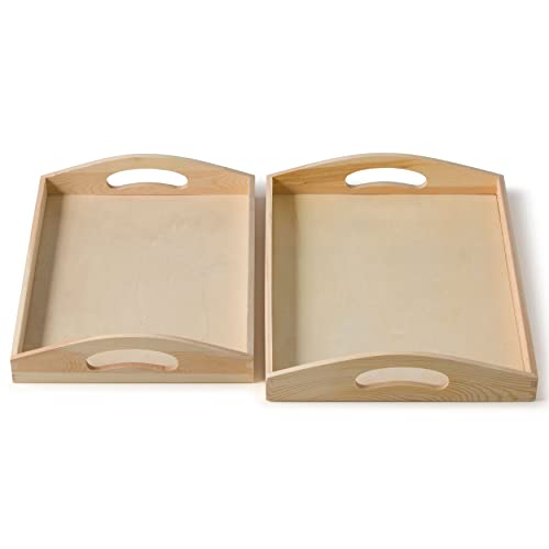 13" Wooden Tray (6 Count)