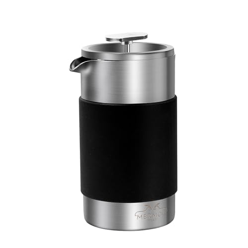 Mini French Press Coffee Maker 12oz Insulated French Press with Pouch