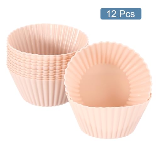 12Pcs Silicone Cupcake Liners