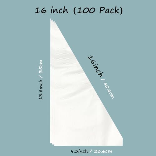 100Pack Disposable Pastry Bags