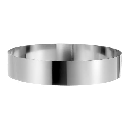 Round Cake Ring 10 x 2 Inch Seamless Stainless Steel Pastry Mousse Dessert Ring Mirror Coating for Baking Cooking Making Tool