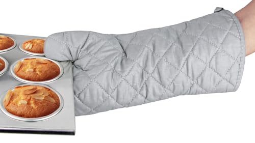 17 Inch Extra Long Heat Resistant Oven Gloves New Cotton Oven Mitts Kitchen Gloves High Temperature Cooking Tool BBQ Gloves