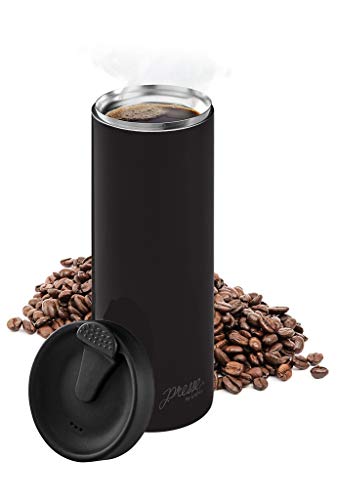 French Coffee Press Triple Wall Insulated Travel Mug 14 oz Black