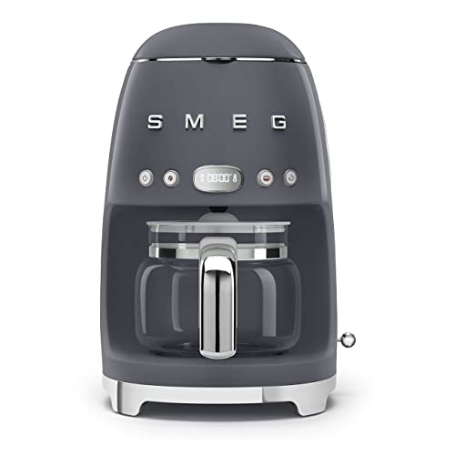 50's Retro Style Aesthetic Drip Coffee Machine with 10 Cup Glass Carafe (10 Count)