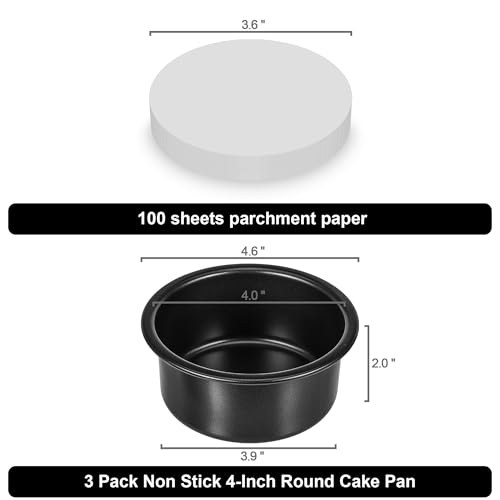 4 Inch Cake Pan (3 Count)